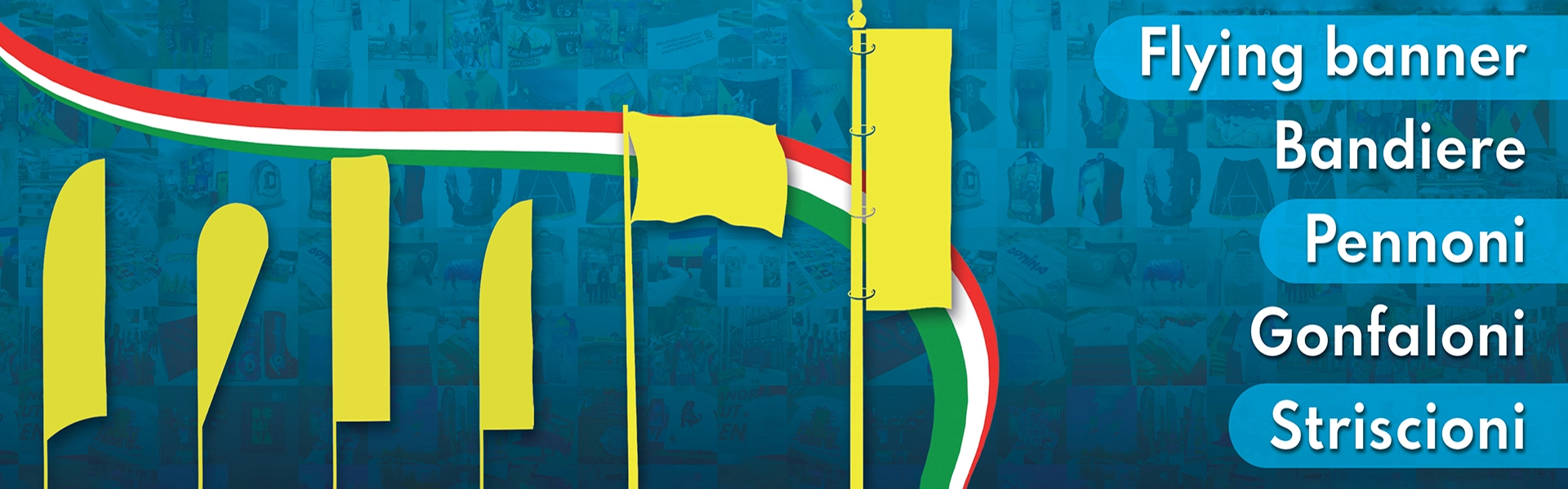 Domina Bandiere Beach Flag Domina Pubblicità